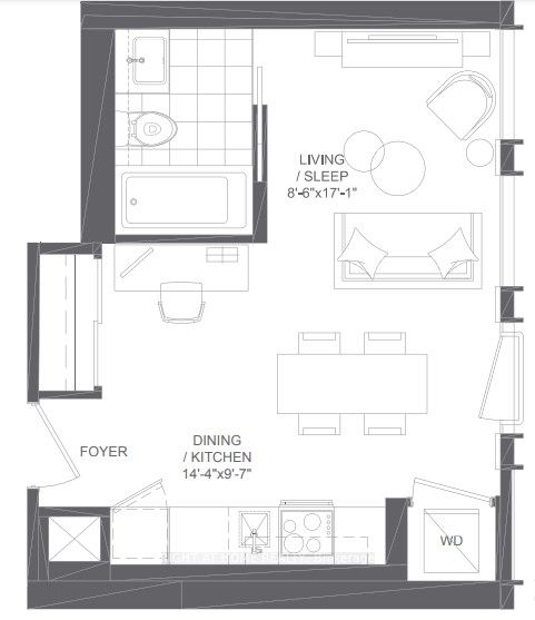 Unit 417 - 121 St Patrick Street, Toronto 2
